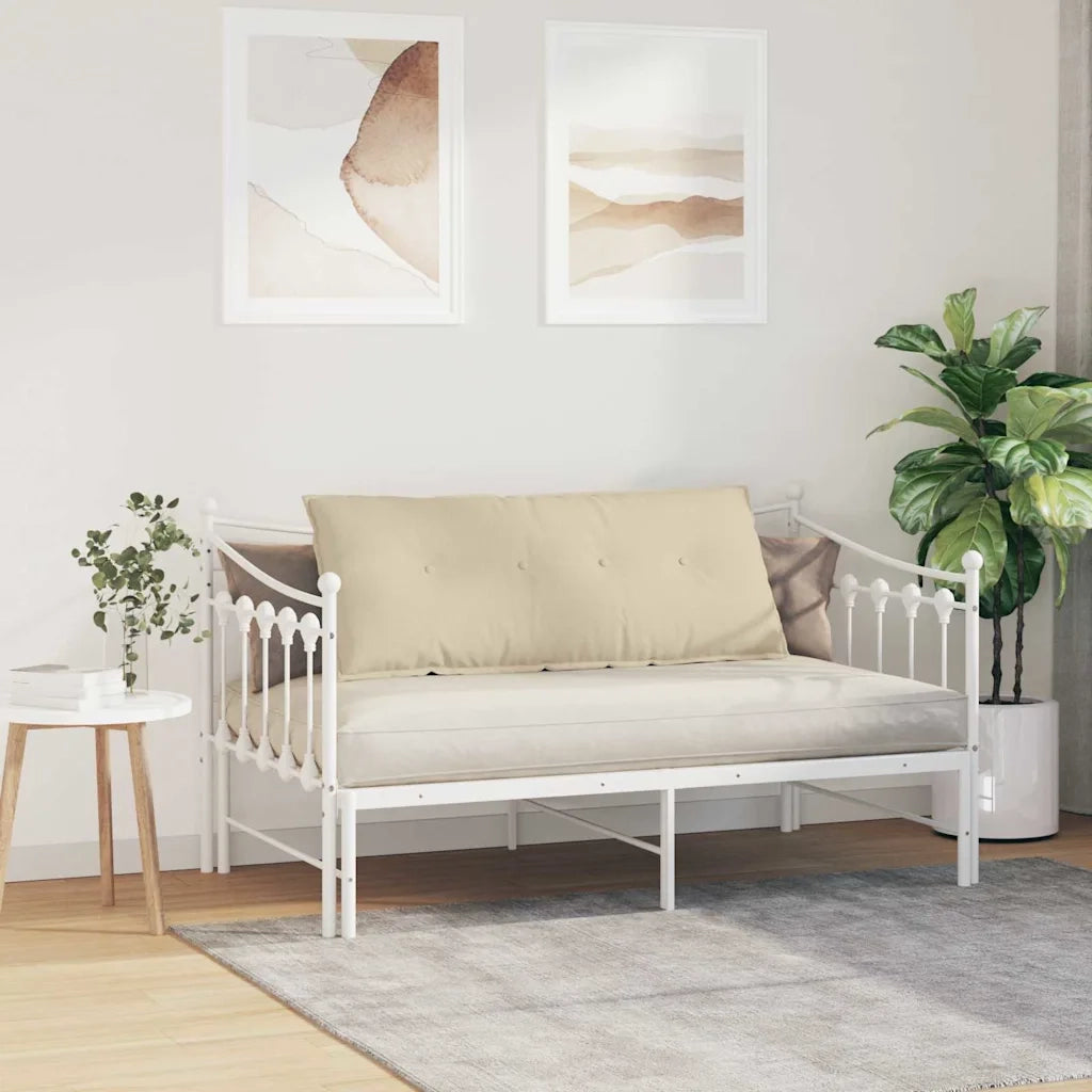 Cuscino per Schiena | Cuscino dorsale Crema 120 x 19 x 50 cm Tessuto