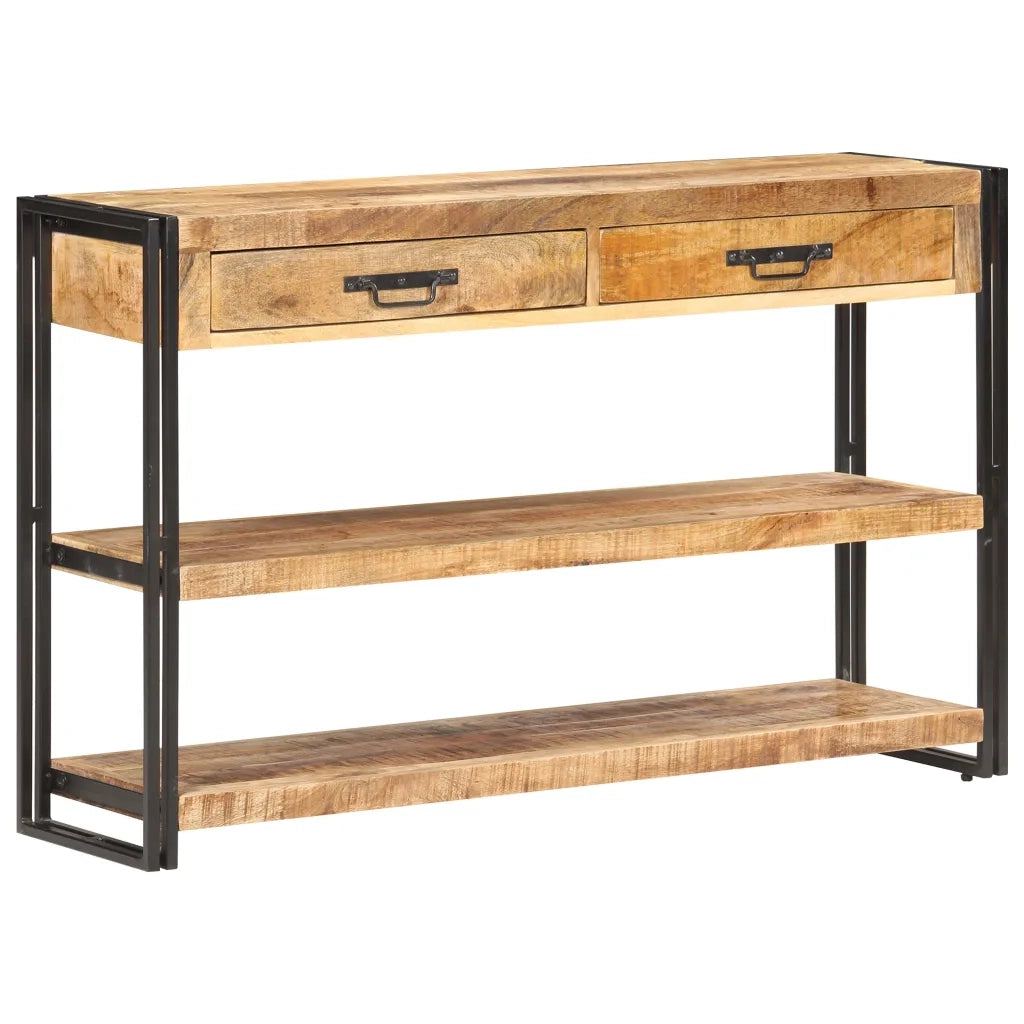 Credenza 120x30x75 cm in Legno Massello di Mango Grezzo 321802