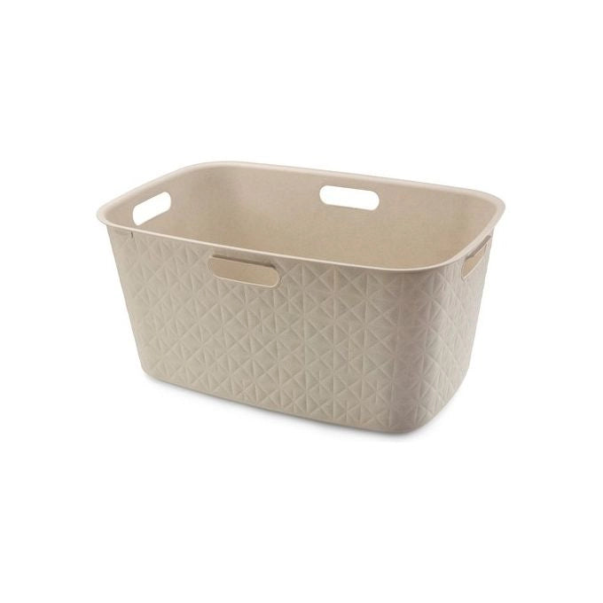 Curver 17212791 Softex Cesta Portabiancheria 45 L 70% Riciclato colore Bianco Gesso