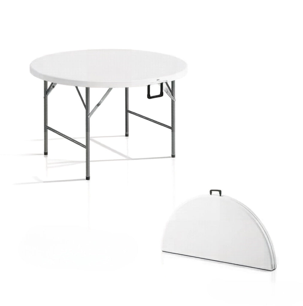 Tavolo da giardino rotondo pieghevole Ø122 cm per 6 persone