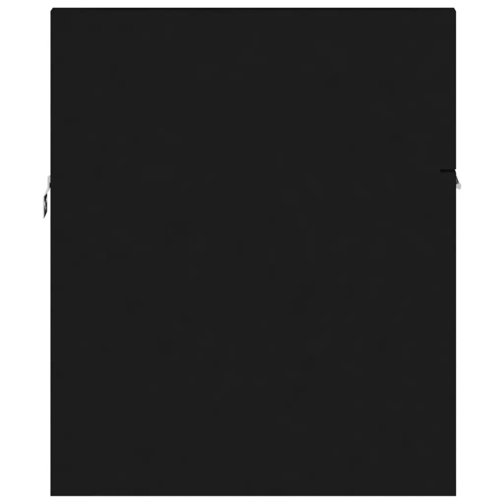 Mobile Sottolavabo Nero 90x38,5x46 cm in Legno Multistrato 804666