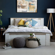 Letto Matrimoniale Claviere, Letto Matrimoniale Dimensione Materasso 160x200 cm, Marrone Larice Chiaro