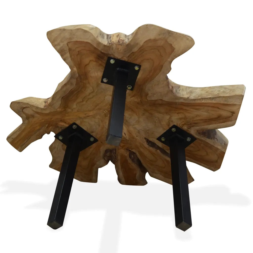 Tavolino da CaffÃ¨ in Autentico Legno di Teak 80x70x38 cm