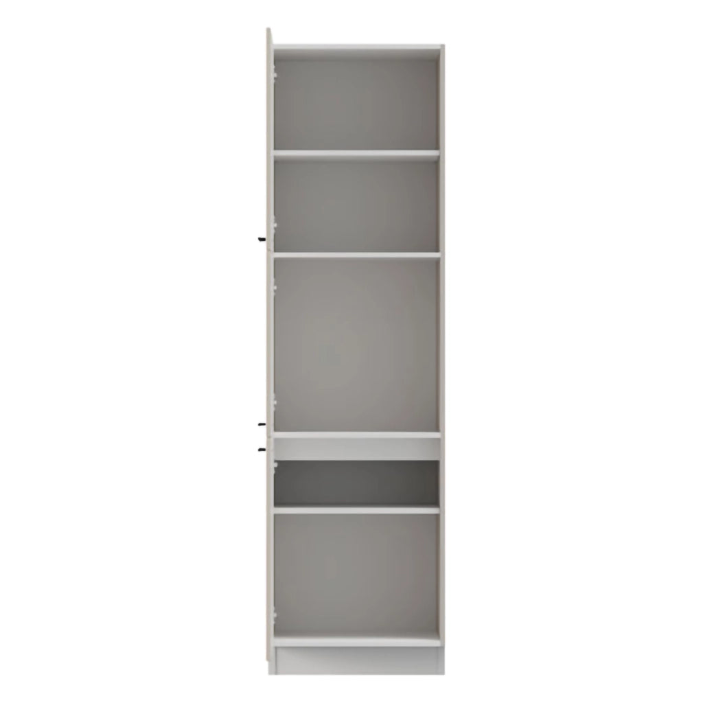Mobile da Cucina Hallst, Dispensa da Cucina 6 Ripiani, 60x58x214h cm Bianco Crema