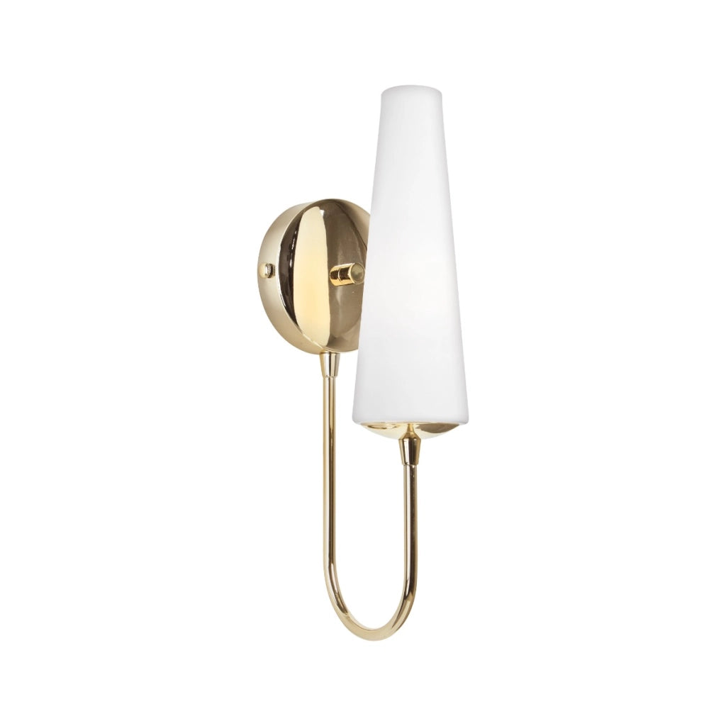 Applique MAGNUM vetro bianco oro 1xE14 40W Zuma Line
