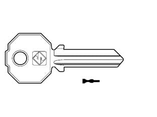 CHIAVI PER CILINDRI PREFER 5 SPINE GRANDI PF092S- - PF092S - 10 pezzi SILCA
