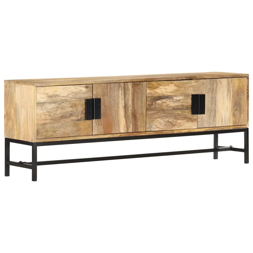 Mobile Porta TV 140x30x50 cm in Legno Massello di Mango 285863