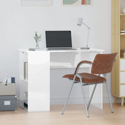 Scrivania Bianco Lucido 100x55x75 cm in Legno Multistratocod mxl 97331