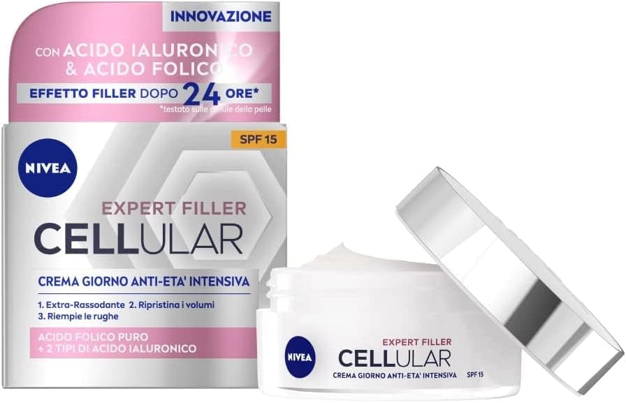 NIVEA CREMA GIORNO ANTI ETÀ 50 ML INTENSIVA ANTIRUGHE CON ACIDO IALURONICO