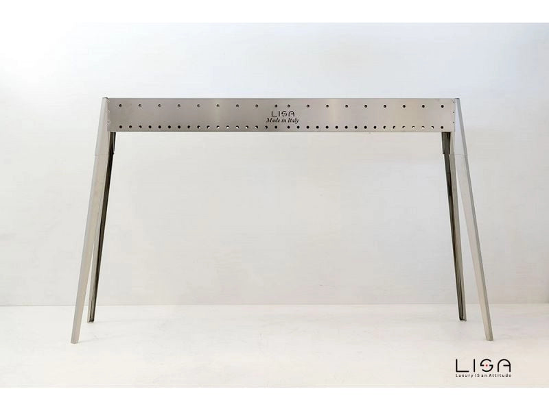 Barbecue a carbone per arrosticini Lisa Miami 1500 in acciaio inox