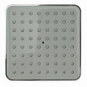 Trade Shop - Soffione Per Doccia Quadrato 10 Cm Ugelli Fori Bagno Miscelatore Attacchi 69282 -