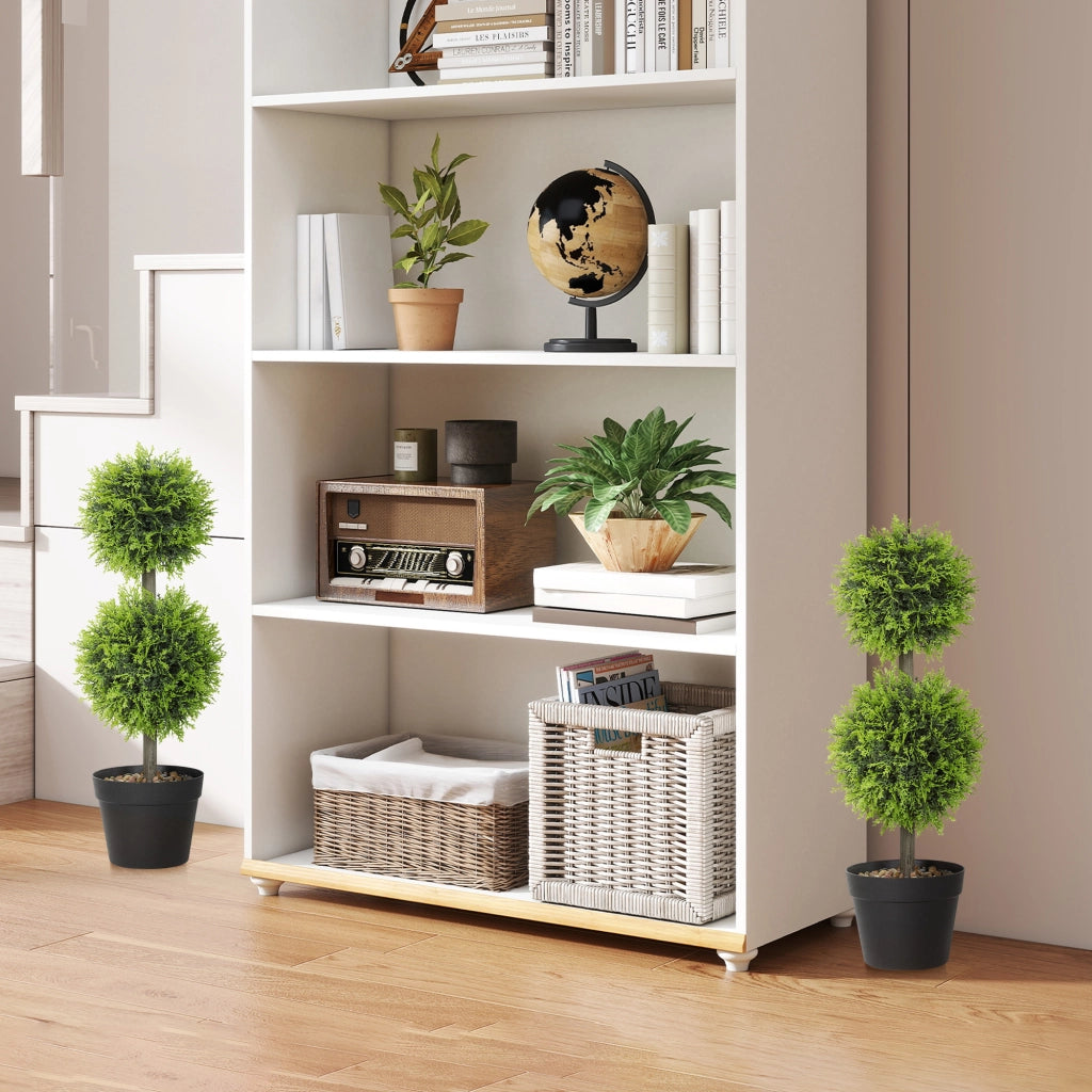 Piante artificiali decorative ¨C zephmum ¨C 2 pezzi, buxus sfera 60 cm, plastica, verde