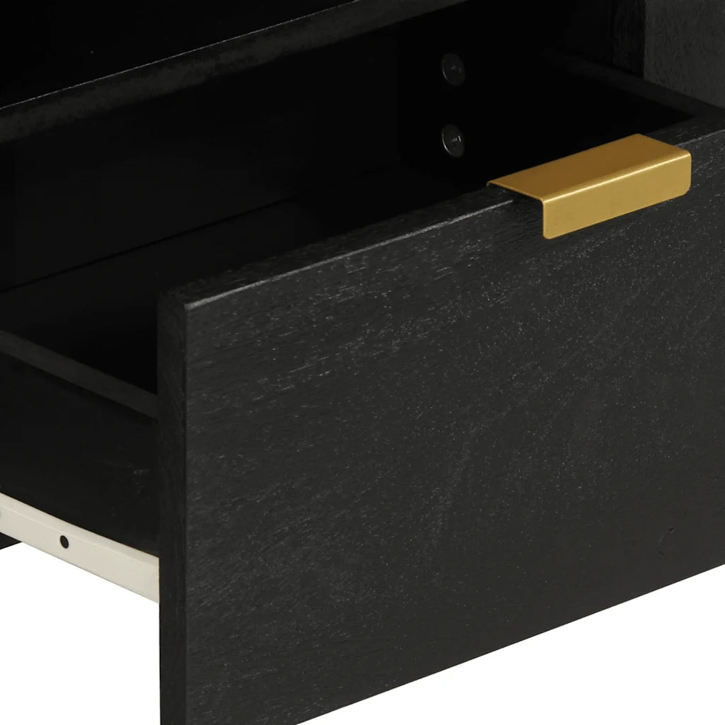 Mobile Porta TV Nero 105x33x46 cm in Legno Multistrato 4017662