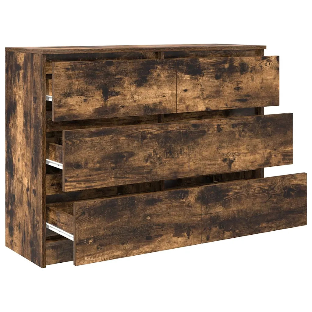 Credenza Rovere Fumo 100x35x76 cm in Legno Multistrato 3328502