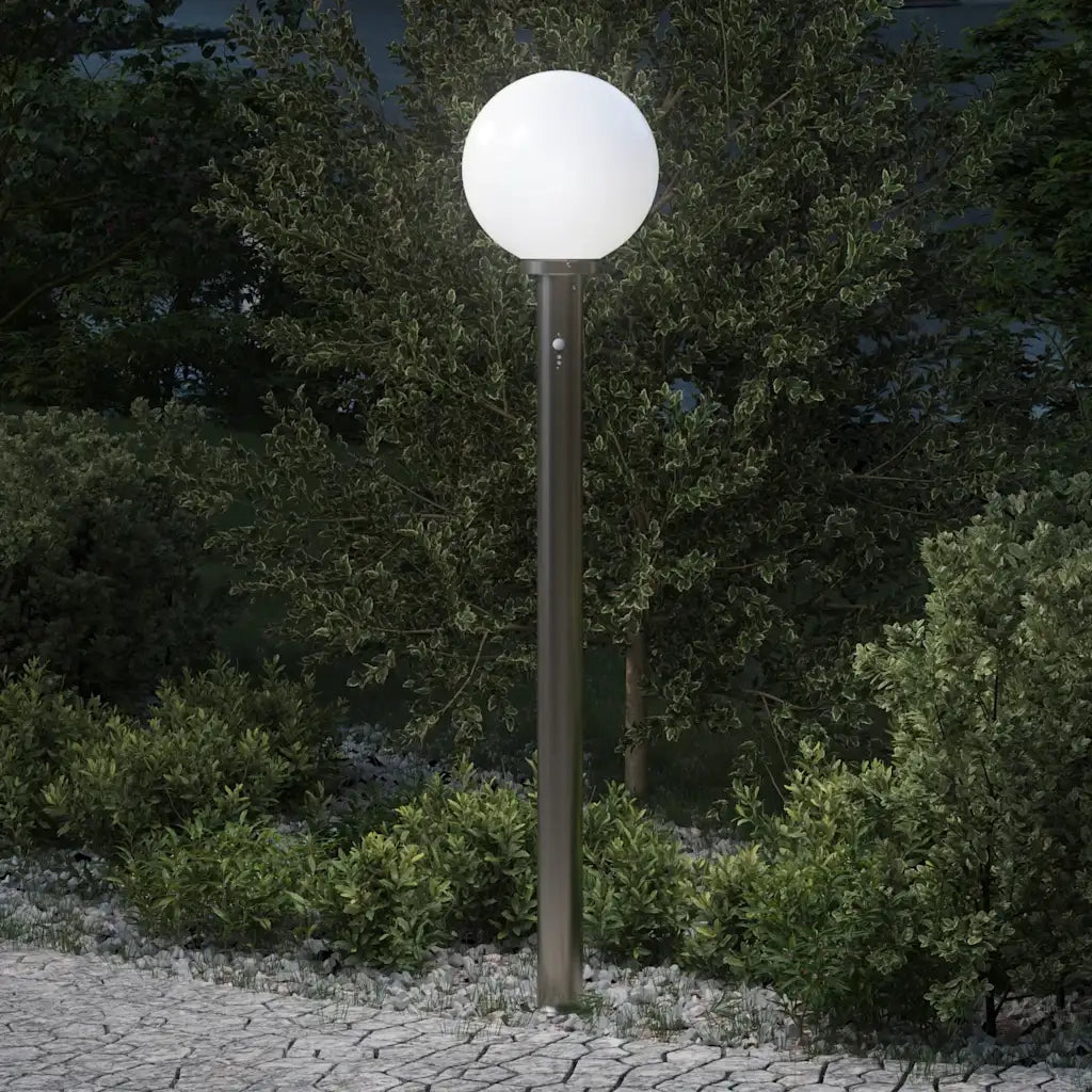 Lampada a paletto con sensore 120 cm Acciaio Inox IP44 4006101