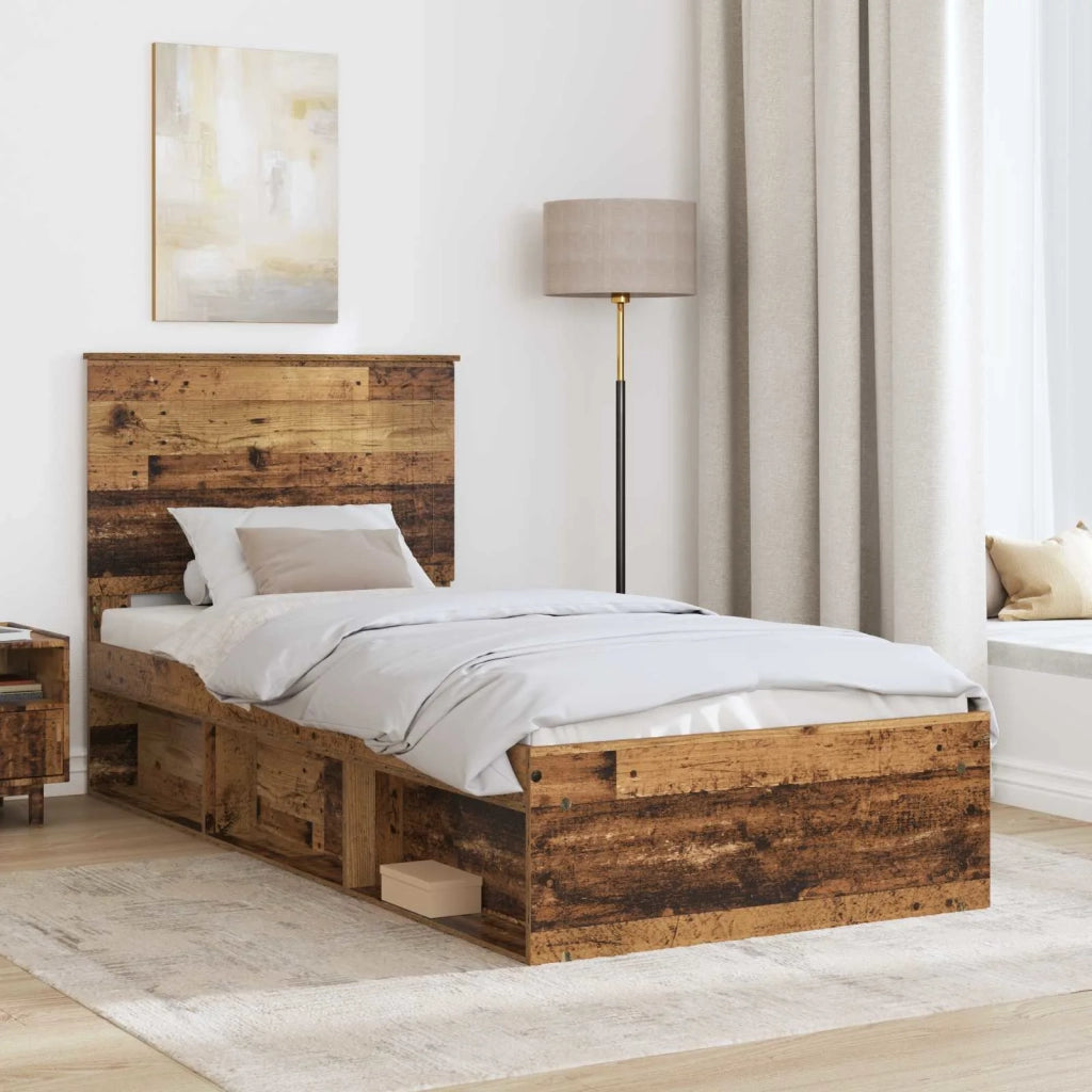 Struttura del letto Legno vecchio 90 x 200 cm Pino massello 3411062