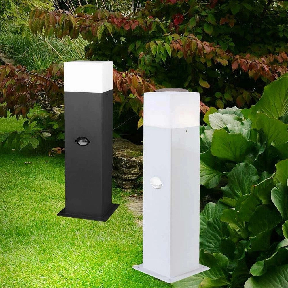 Trade Shop - Lampione Esterno Con Sensore Movimento E27 Lampada Da Terra Lampioncino Ip44 H440 -