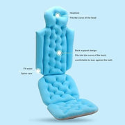 Badetta per il Corpo Intero - Matrimoniale con Cuscino per la Schiena e Zanzariere Robuste - Antiscivolo e Lavabile - Relax nel Bagno (BLAUW)