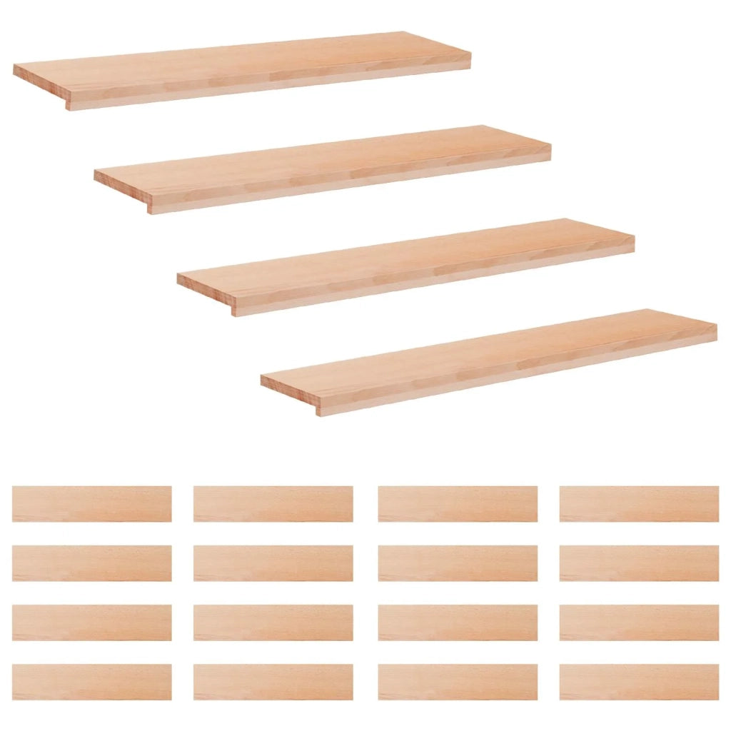 Tappeti per scale 20 pz 120 x 25 x 2 cm Naturale 3446477