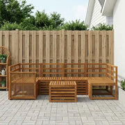 Set di divani da esterno 7 pcs Naturale 3384085