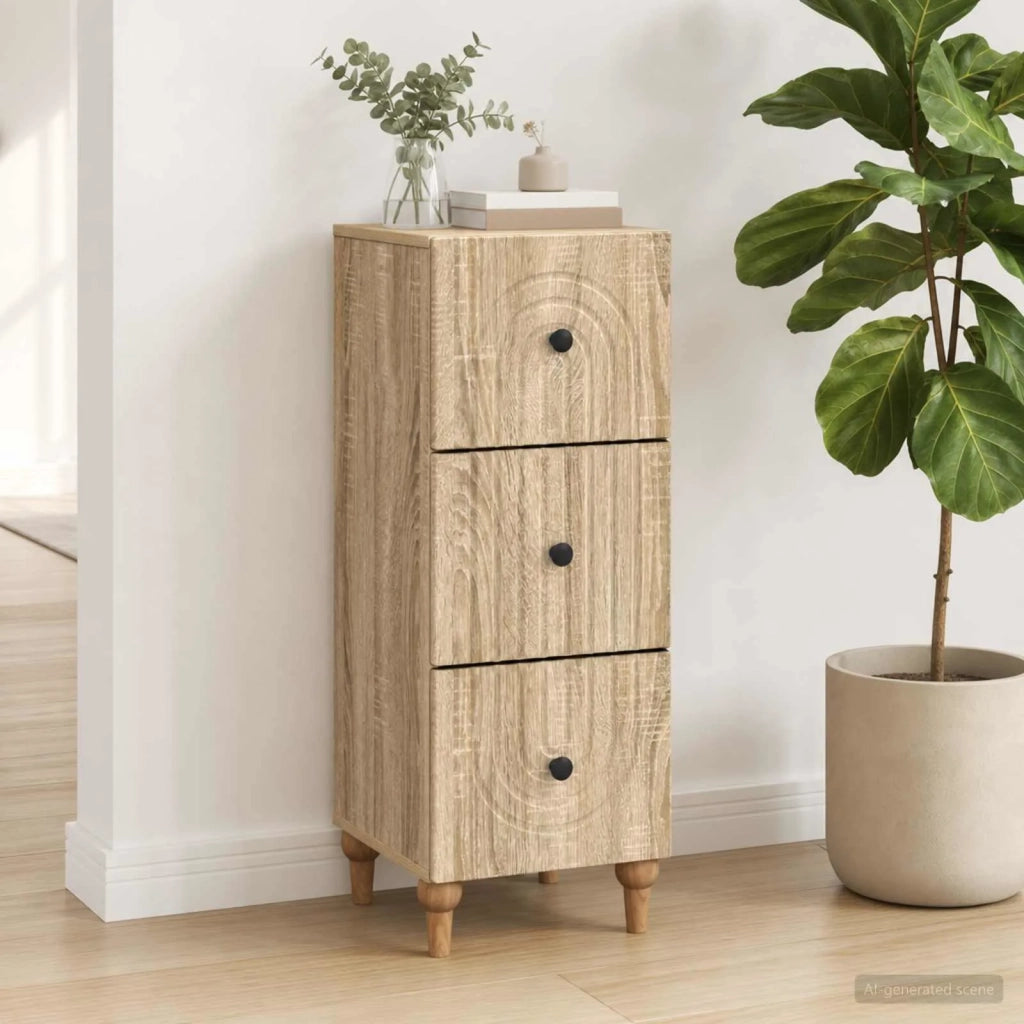 Mobile con Cassetti Rovere Sonoma 33 x 34,5 x 90 cm 894157