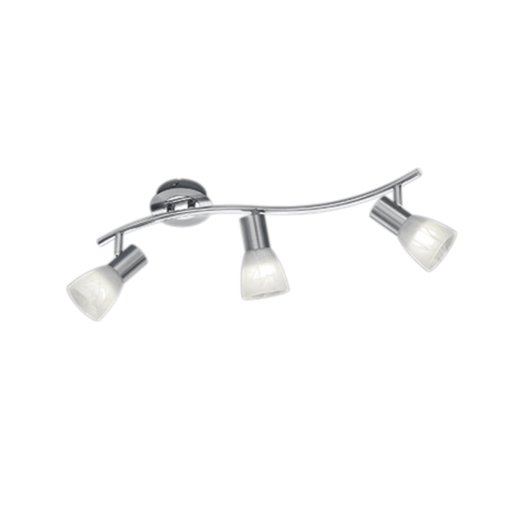 Faretto soffitto Trio Levisto argento 3xE14 dimm. IP20