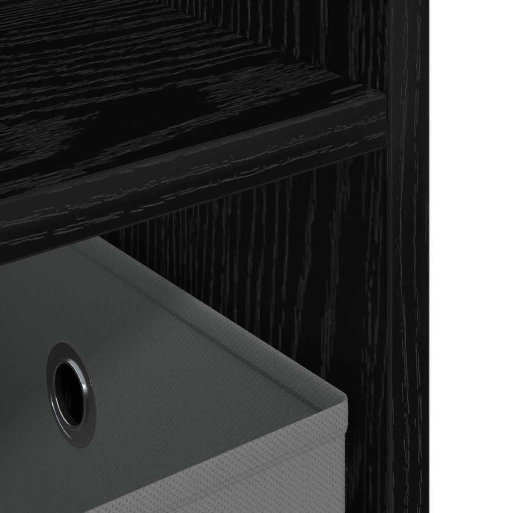 Supporto TV con cassetto Rovere Nero 79 x 40 x 48 cm 8000461