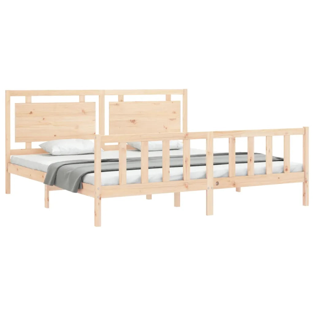 Giroletto senza Materasso 200x200 cm in Legno Massello di Pino 3192186