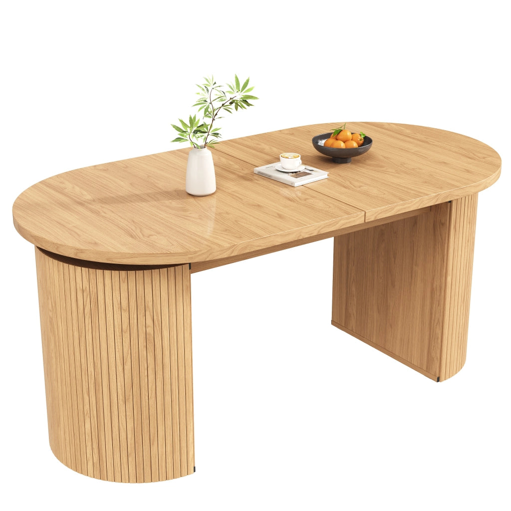 Tavolo da pranzo allungabile con vano nascosto; 4 modalità; per cucina e soggiorno; 160 × 80 × 76 cm