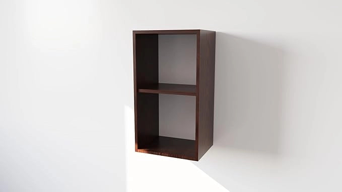 Pensile Cucina in Legno Nobilitato Wengè Mobile Alto con 1 Anta, Pensile Componibile Moderno Made in Italy (H60XL60XP32cm)