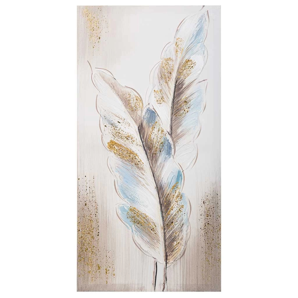 Quadro dipinto a mano con rilievo grigio 30x60x2,5h