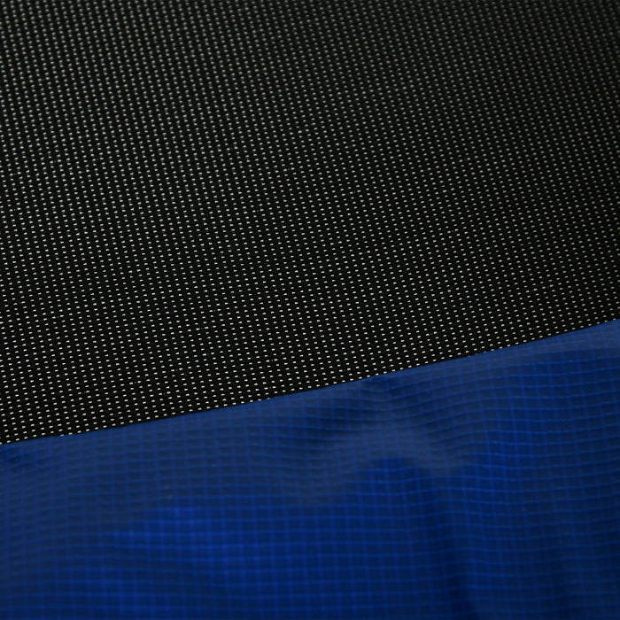 Trampolino Elastico con Scaletta e Rete di Sicurezza Ø180x200 cm in Acciaio e Plastica Blu