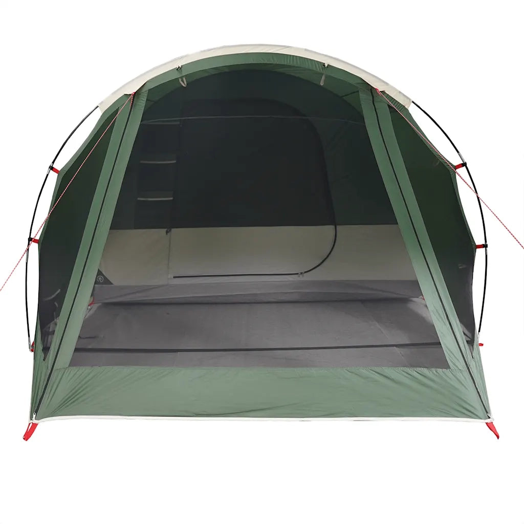 Tenda da Campeggio a Tunnel per 4 Persone Verde Impermeabile 94743