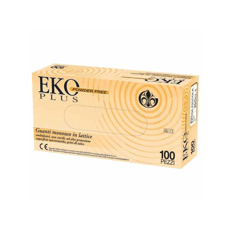 Guanti Lattice Eko Plus Powder Free pz.100 Xs