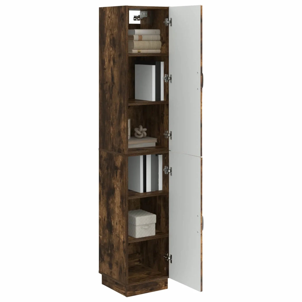 Set di armadi 2 pcs Rovere Fumo Legno ingegnerizzato