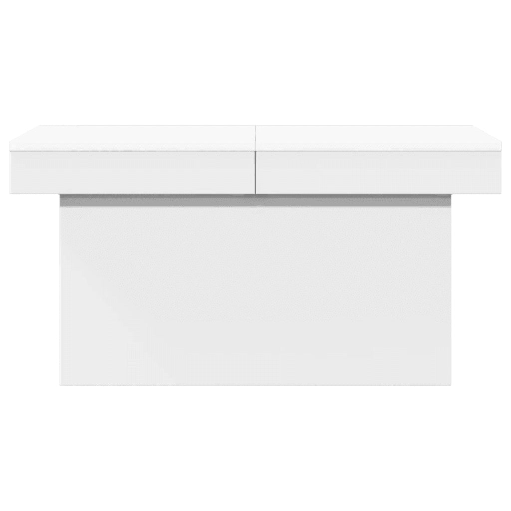 Tavolino da Salotto Bianco 100x55x40 cm in Legno Multistrato