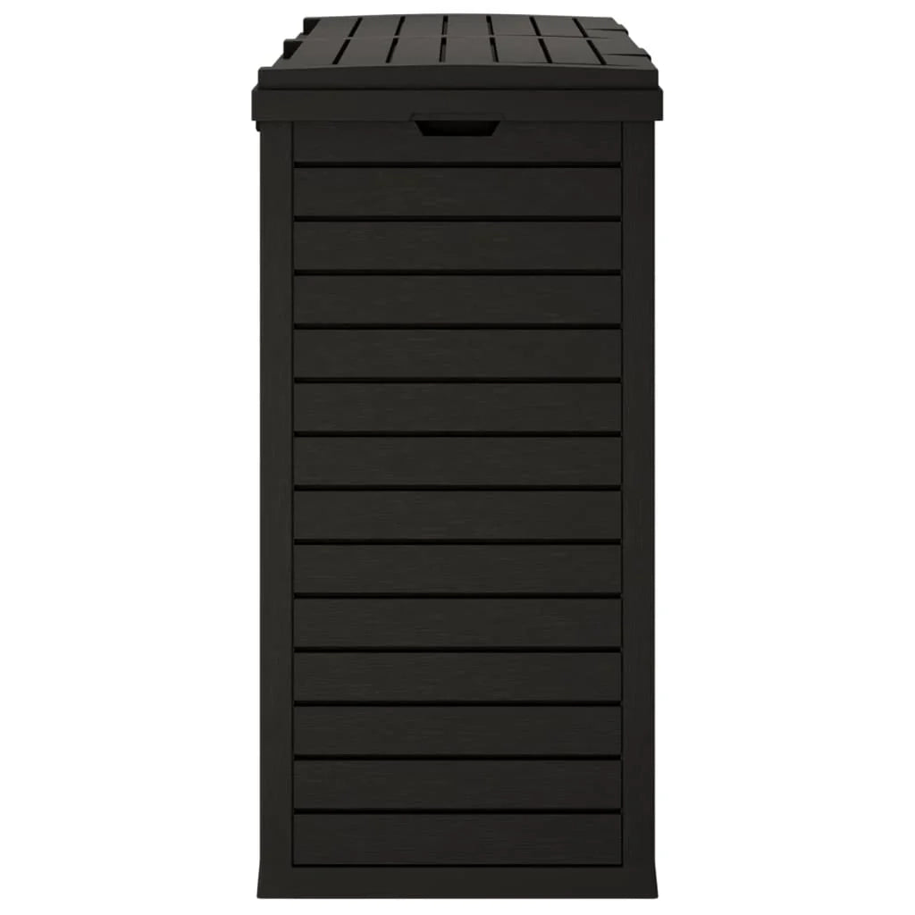 Cestino da esterno 78 x 41 x 86 cm polipropilene nero 02_0043837