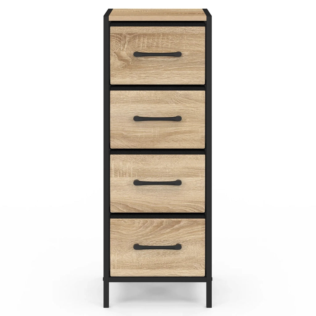 IDMarket - Mobile a 4 cassetti UTAH 30 cm chiffonnier, contenitore di design industriale