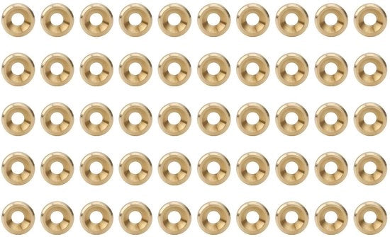 Anello di chiusura M6 - Vitiata - Viti di raccordo in rame - 50 pezzi - Leggero - Facile da installare - Anello di vite