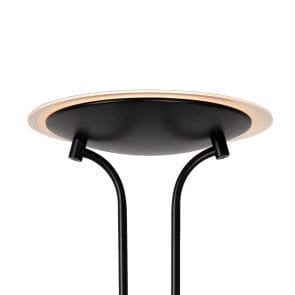 Lampada da terra Lucide Champion LED 24W 3000K nera lettura