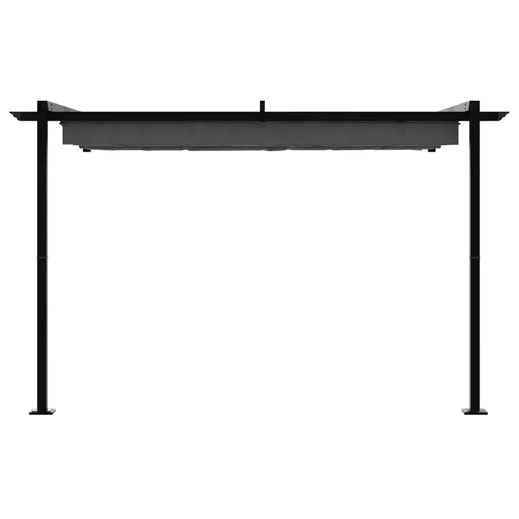vidaXL Gazebo a Muro Antracite Acciaio