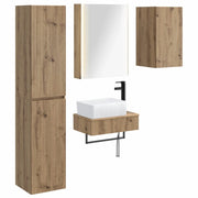 Set di mobili per il bagno 5 pcs Rovere Artigianale 3407286