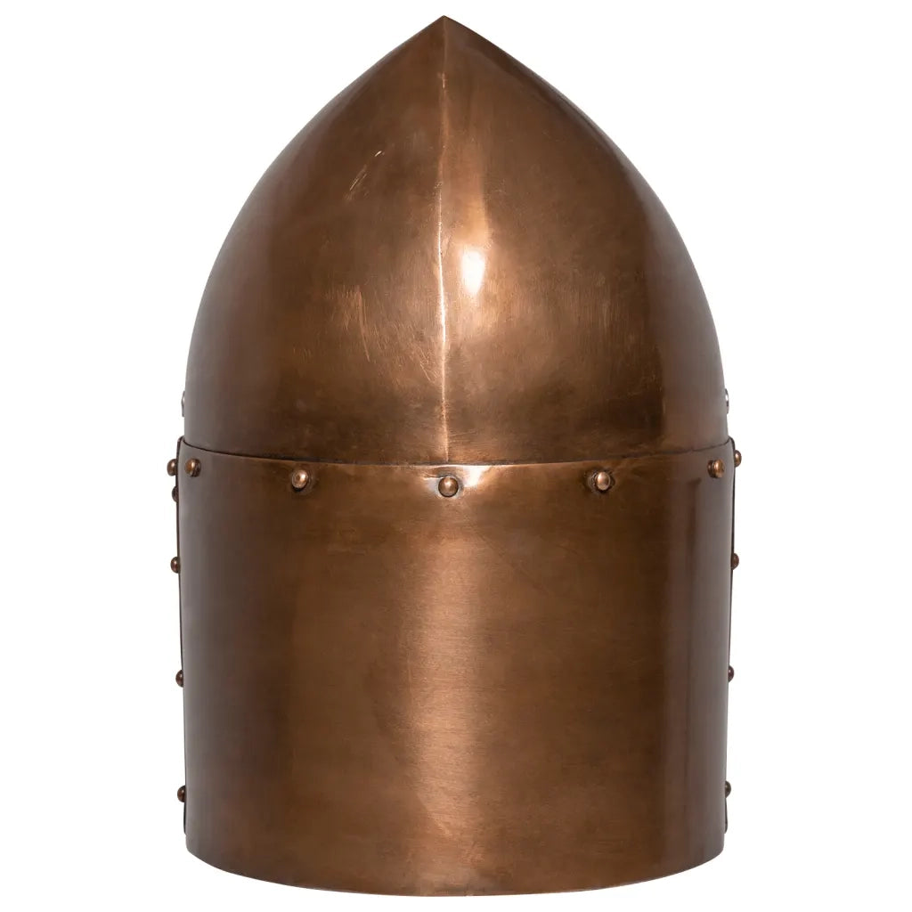 Elmo da Cavaliere Medievale Antico Replica LARP Rame in Acciaio 286225