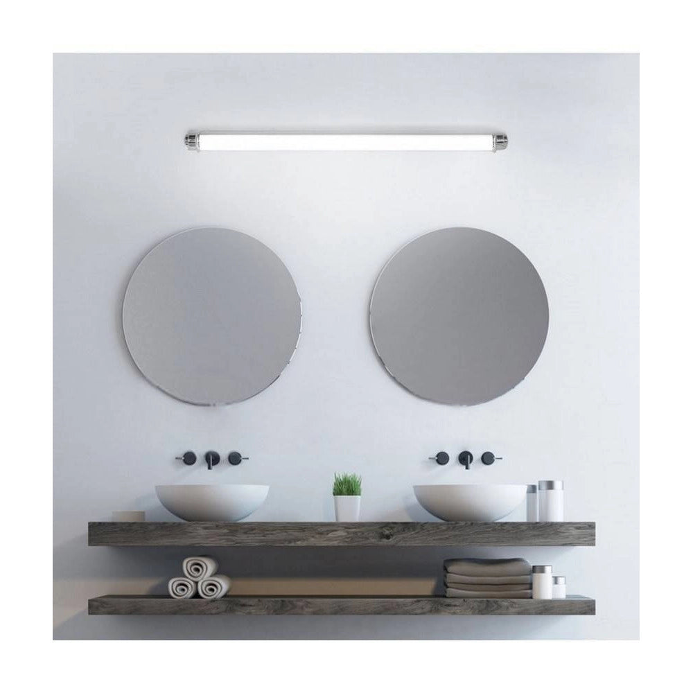 Trade Shop - Applique Lampada Da Specchio Lineare Bagno Orientabile 9w Luce 4000k 6500k F01 -