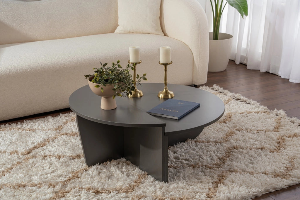 Tavolino in legno "Orion" 90 x 60 x 30 cm - Antracite