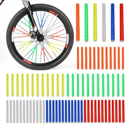 72 pezzi di strisce riflettenti per bicicletta, manubri colorati, strisce riflettenti, manubri idrorepellenti, adatti per biciclette e motociclette (75 x 5 mm).
