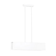 Lampadario Moderno 2 Luci Hachiman In Acciaio Bianco