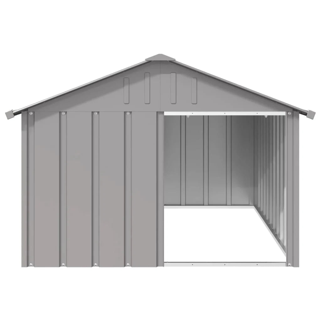 Cuccia per cani 116,5 x 153 x 81,5 cm acciaio zincato grigio 02_0043439