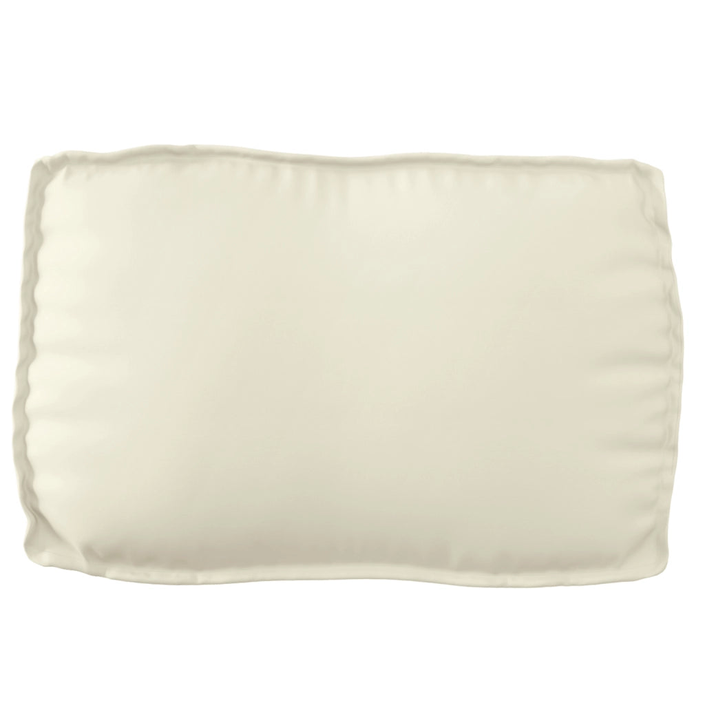 Cuscino per schienale crema 70x40x12 cm in tessuto Oxford