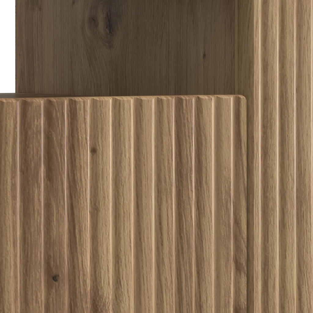 Mobile TV LED Rovere Artigianale Legno ingegnerizzato 896914